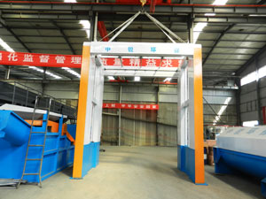 中銳環(huán)保生產(chǎn)的龍門式洗輪機銷往全國各地